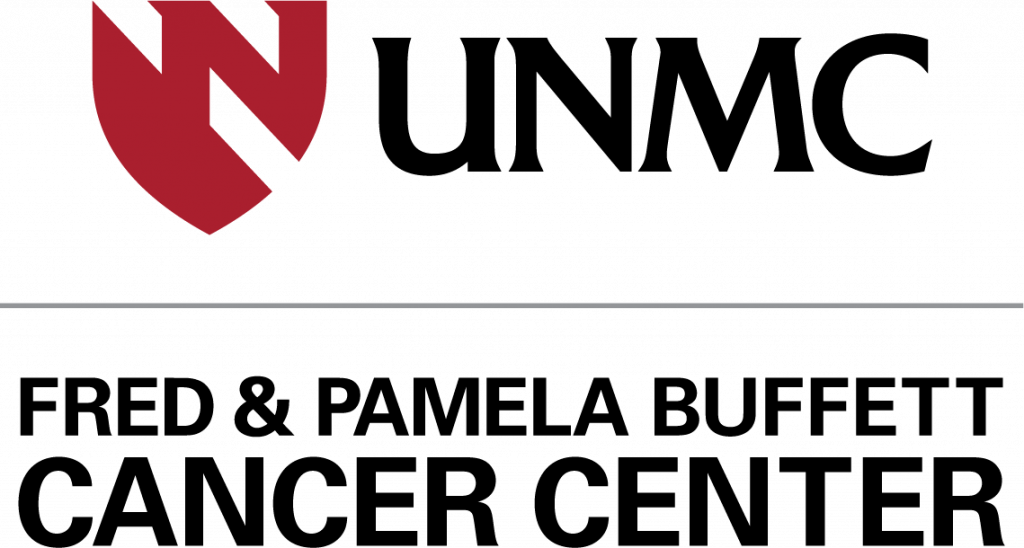 The University of Nebraska Medical Center logo. The logo says, "UNMC - Fred & Pamela Buffett Cancer Center."